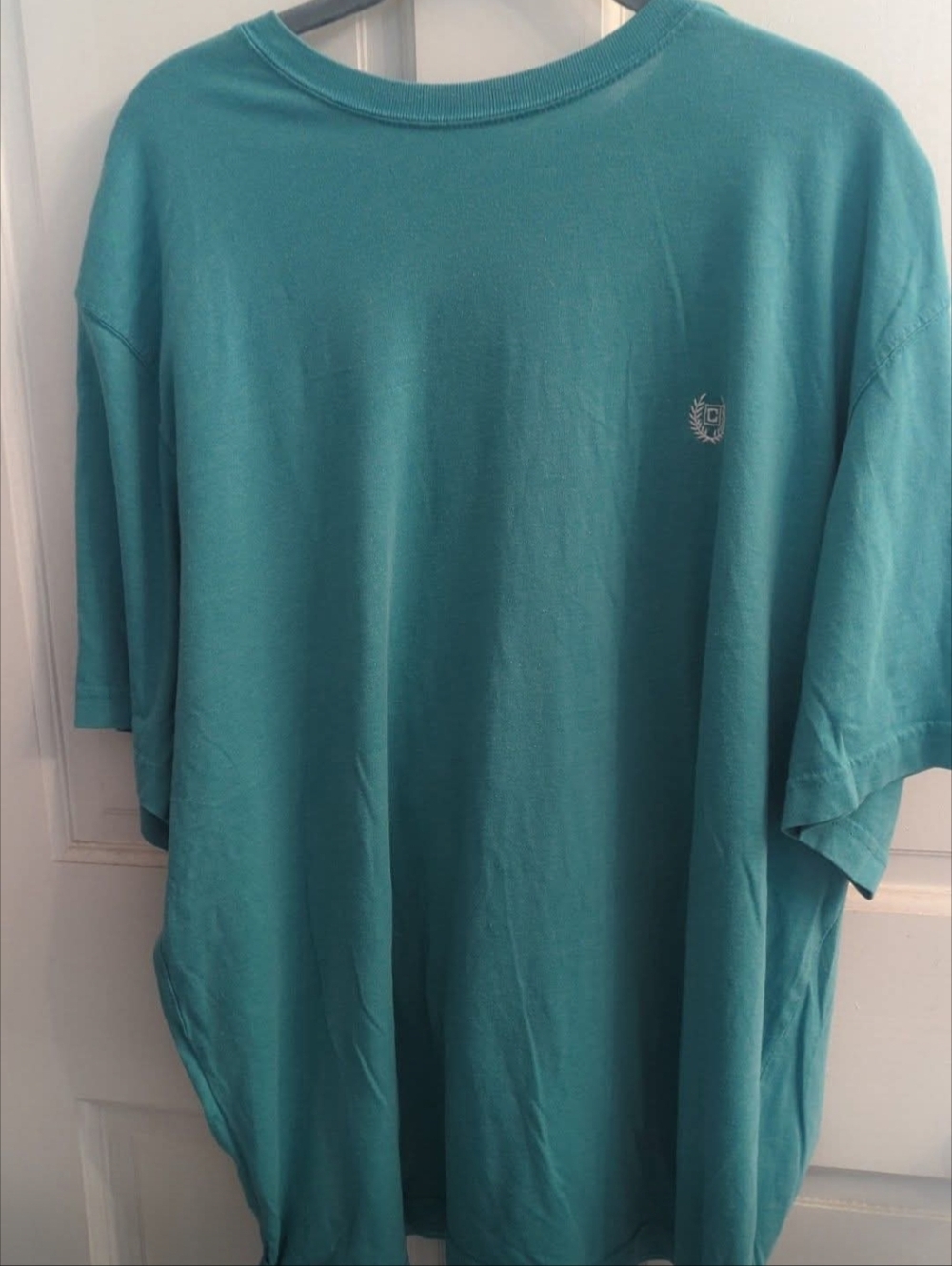 Chaps Men's Teal Crew Neck T-Shirt